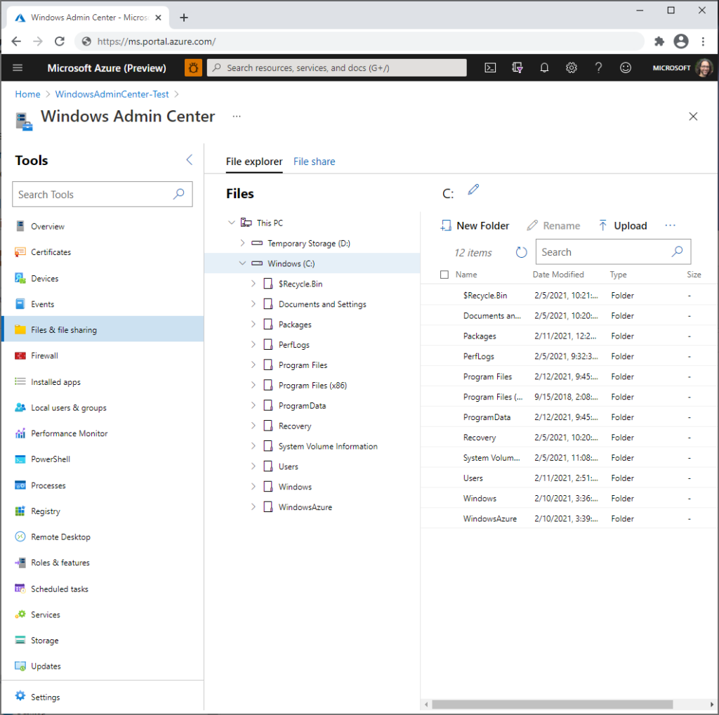 Windows Admin Center for Azure Virtual Machines - eduardokieling.com